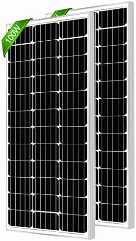 werchtay 100w solar panels 2pcs high-efficiency for off-grid applications