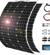 hannahcos 2pcs 800w monocrystalline solar panel kit with 50a controller