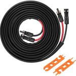 geosiry 30ft 8awg solar extension cable with female/male connectors