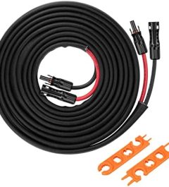 geosiry 30ft 8awg solar extension cable with female/male connectors