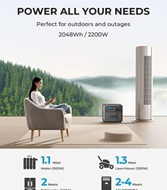 bluetti solar generator ac200max with 350w solar panel