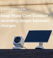 wyze solar panel continuous 2.5w 5v charging for outdoor cam
