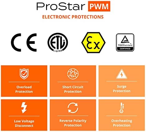 morningstar prostar 30a pwm solar charge controller for 12v/24v batteries