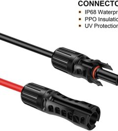 geosiry 30ft 8awg solar extension cable with female/male connectors