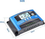 ooycyoo 100a mppt solar charge controller with lcd display and dual usb