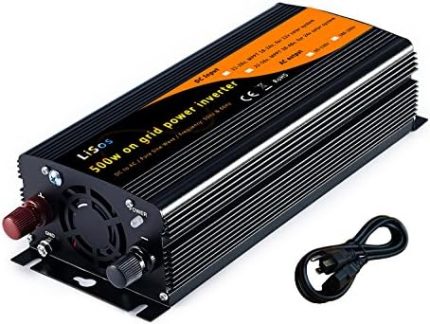 lisos 500w solar grid tie power inverter, pure sine wave