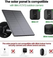 vamtyk solar panel for blink camera outdoor