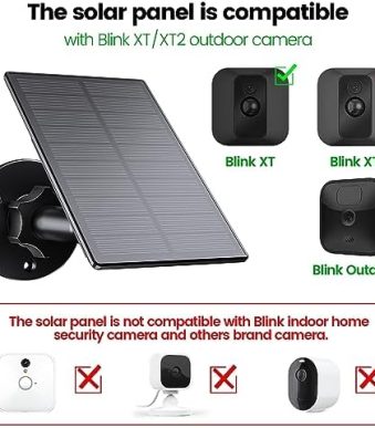 ‎vamtyk solar panel for blink camera outdoor