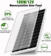 werchtay 100w solar panels 2pcs high-efficiency for off-grid applications