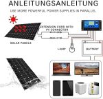 hannahcos 2pcs 800w monocrystalline solar panel kit with 50a controller