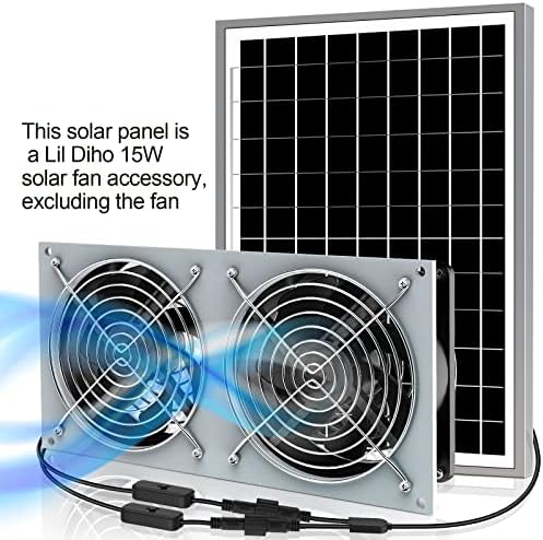 lil diho 15w solar panel for various 12v charging and power needs