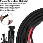 geosiry 10ft 10awg solar panel extension cable with connectors