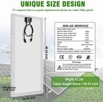 werchtay 100w solar panels 2pcs high-efficiency for off-grid applications