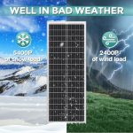 werchtay 2-pack of 100w monocrystalline solar panels