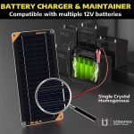 sunapex 10w solar car battery charger & maintainer kit