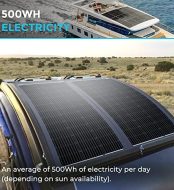 renogy solar panel 100w 12v lightweight for uneven surfaces