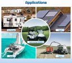 ‎alrska 100w solar panel high-efficiency for off-grid applications