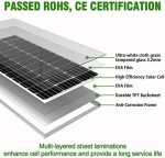 werchtay 100w solar panels 2pcs high-efficiency for off-grid applications