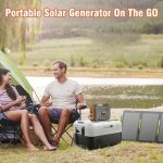 ‎zerokor portable 300w solar generator with foldable 60w panel