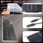 hannahcos 2pcs 800w monocrystalline solar panel kit with 50a controller