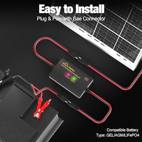 solperk 8a 12v solar charge controller for 12v batteries