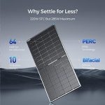 renogy 220w bifacial solar panel for off-grid power applications