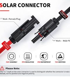 electop 10awg solar panel cable connector kit