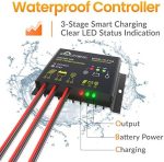 solperk solar charge controller 10a with led display