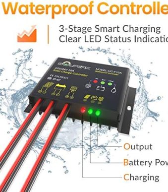 solperk solar charge controller 10a with led display