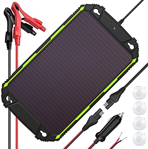 sun energise 5w 12v solar battery charger with smart controller, waterproof