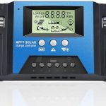 vixkpirr 60a mppt solar charge controller with lcd, temp sensor