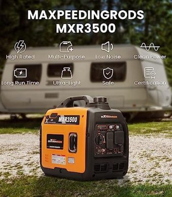 maxpeedingrods 3500 w inverter generator gas powered
