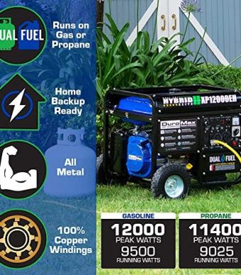 duromax xp12000eh dual fuel generator: powerful home and rv backup