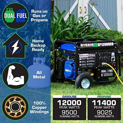 duromax xp12000eh dual fuel generator: powerful home and rv backup