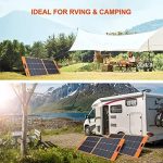 ‎luvknit 100w solar panel for camping portable, hiking, off-grid living