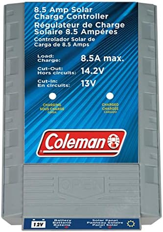 coleman solar charge controller 8.5amp, 12v