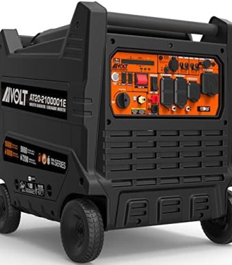 aivolt dual fuel portable inverter generator - 10000w electric start