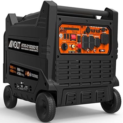 aivolt dual fuel portable inverter generator - 10000w electric start