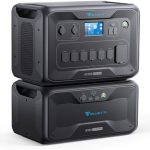 bluetti 3072wh portable power station ac300 & b300 solar generator