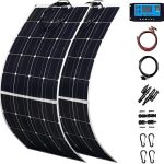 hannahcos 1200w foldable solar panels with charge controller