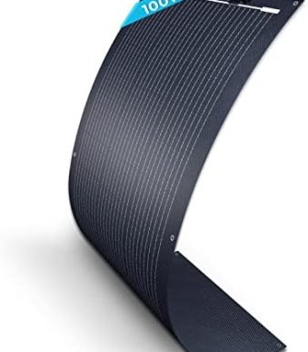 renogy solar panel 100w 12v lightweight for uneven surfaces