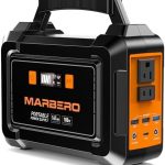 marbero 200w portable power station for travel, fishing