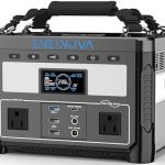 enernova portable power station with 600w ac outlets and solar generator
