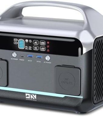 daranener 300w portable power station for cpap and camping