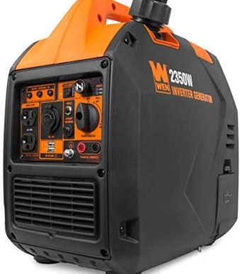 wen 56235i 2350w portable inverter generator with fuel shut off