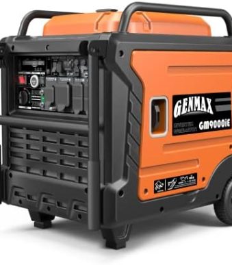 genmax gm9000ie gas inverter generator ultra lightweight