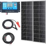 vevor 200w solar panel kit: 23% efficiency, waterproof, off-grid