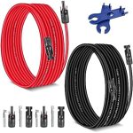 aakl 30ft 10awg solar extension cable for pv panel installation