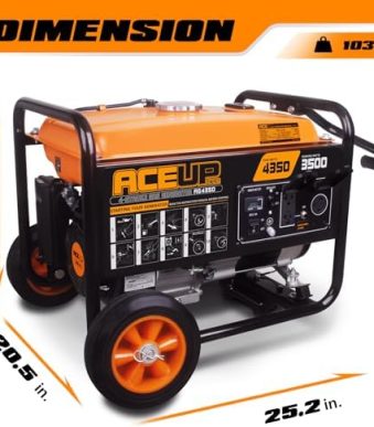 aceup energy portable 4350w gas generator kit