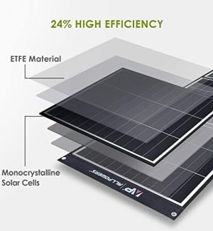 allpowers compact 200w solar panel charger for rv and camping